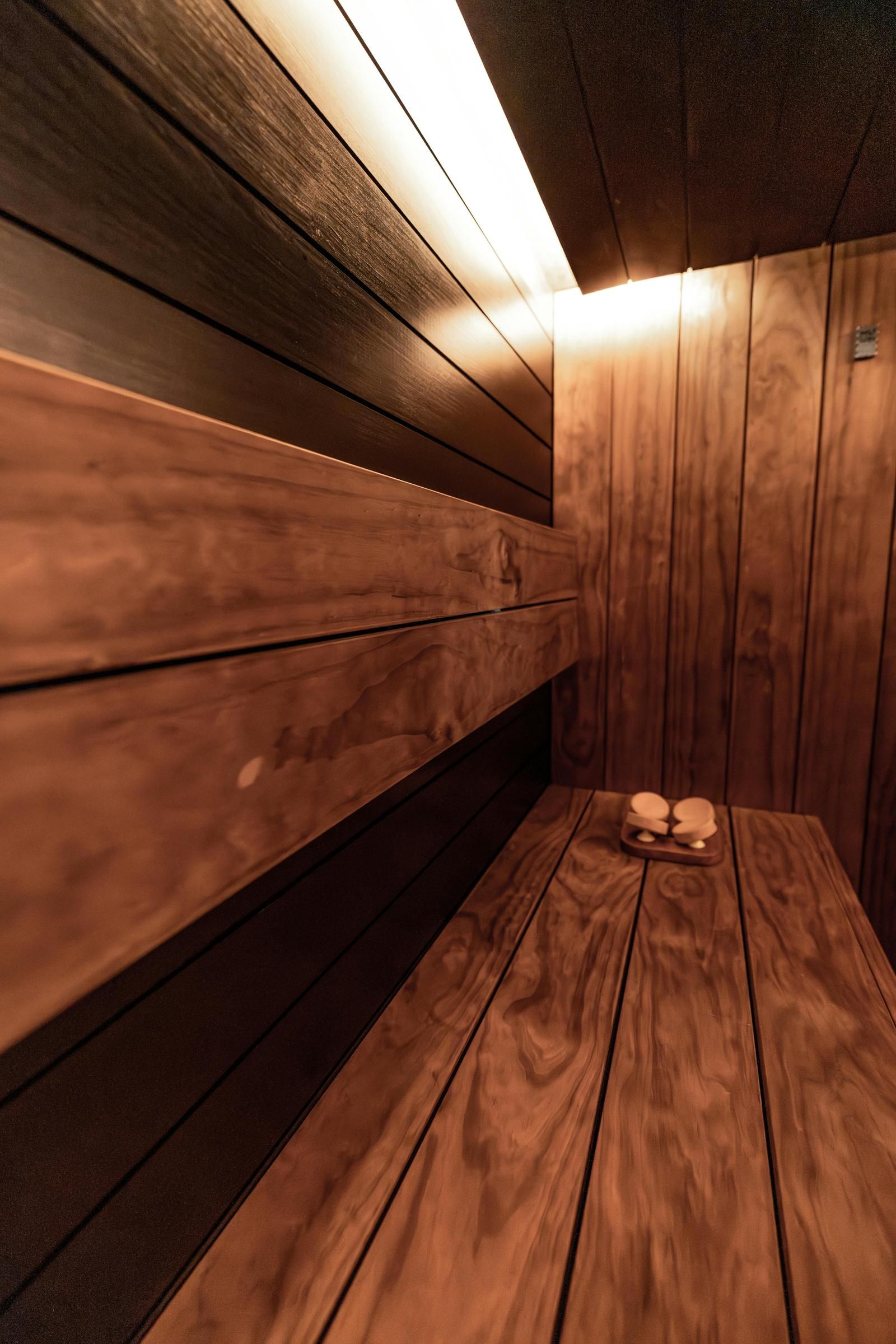 Ash-Paneled Hot Room — 